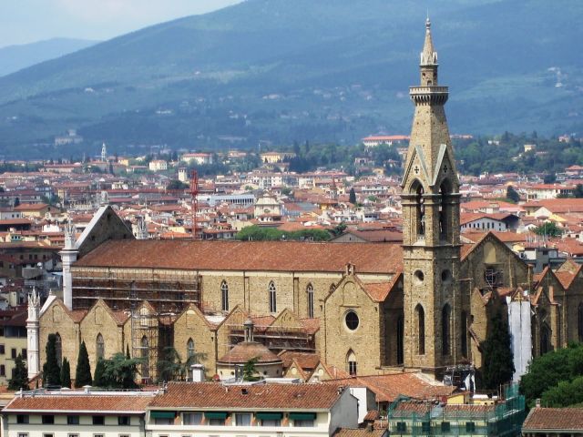 Basilica Santa Croce - Aerial view