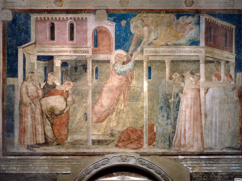 Images Basilica Santa Croce Giotto fresco 6549