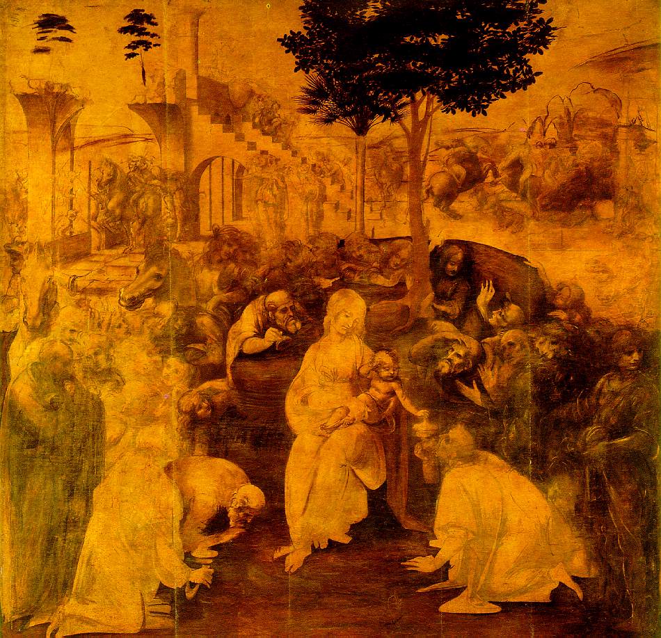 Uffizi Gallery - The Adoration of the Magi by Leonardo da Vinci