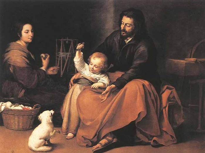 Museo del Prado in Madrid - The Holy Family by Bartolomé Esteban Murillo