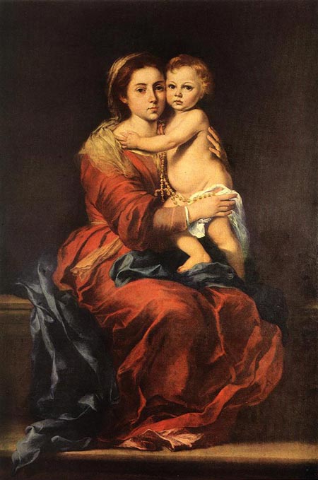 Museo del Prado in Madrid - The Virgin of the Rosary by Bartolomé Esteban Murillo