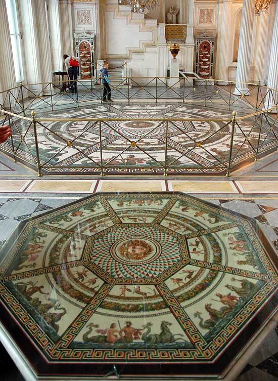 Hermitage Museum in Saint Petersburg - Mosaic floor