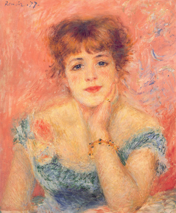 Pushkin Museum - Portrait of Jeanne Samary by Renoir