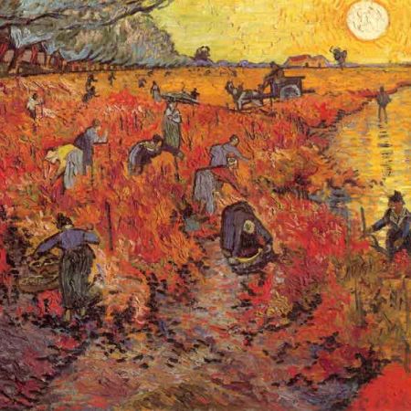 Pushkin Museum - The Red Vineyard by Vincent van Gogh