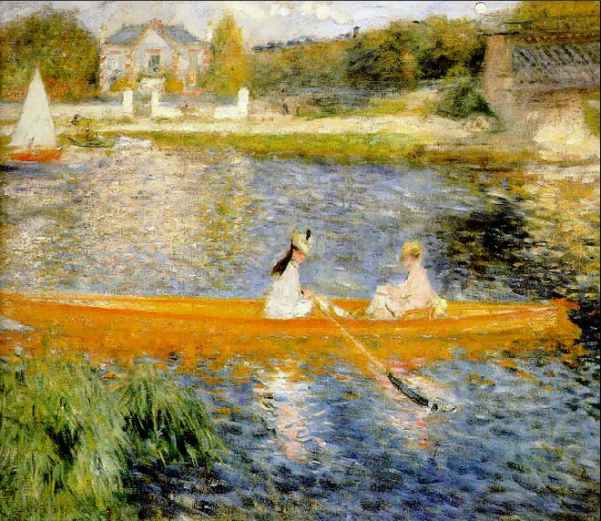 National Gallery of London - Boating on the Seine by Pierre-Auguste Renoir