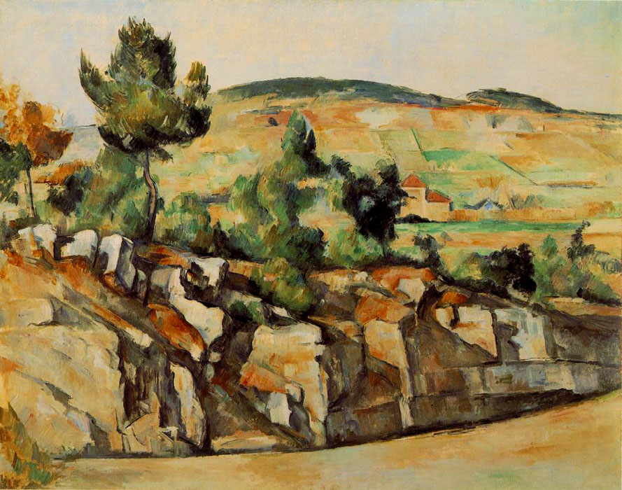 National Gallery of London - Mountains in Provence by Paul Cezanne