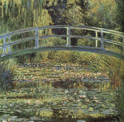 National Gallery of London - Water Lily Pond and Bridge by Claude Monet
