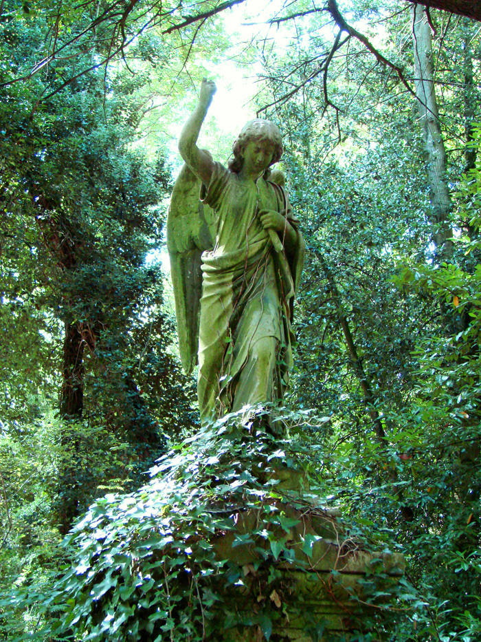 Highgate Cemetery in London, UK - Cemetery view