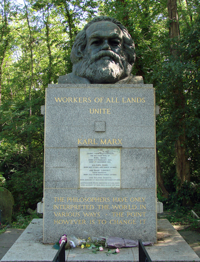 Highgate Cemetery in London, UK - Karl Marx