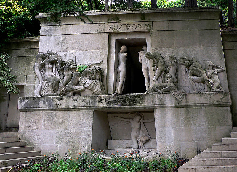 Pere Lachaise Cemetery in Paris, France - Cemetery view