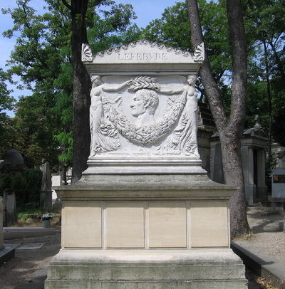 Pere Lachaise Cemetery in Paris, France - Lefebvre grave