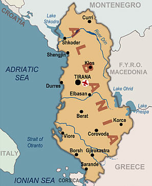 Albania - Albania map