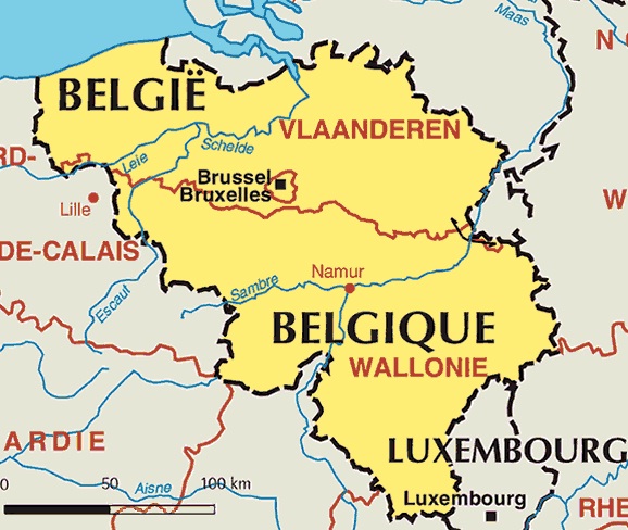 Belgium - Belgium map