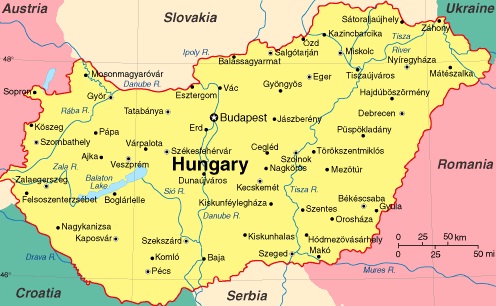 Hungary - Map of Hungary