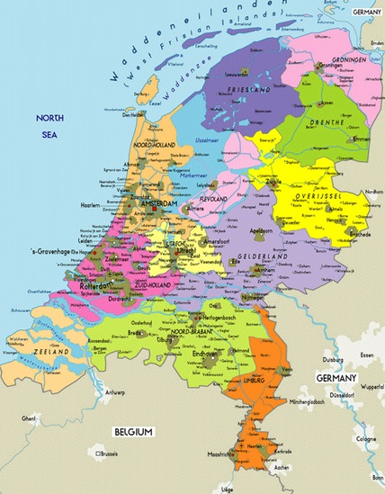 Netherlands - Map of Netherlands