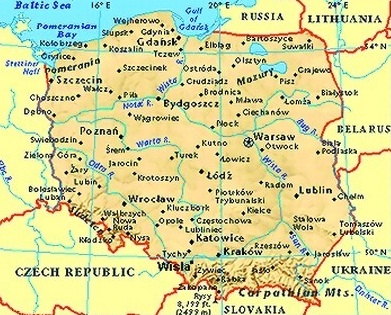 Poland - Map of Poland