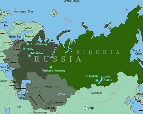 Russia - Map of Russia