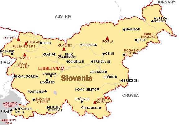Slovenia - Map of Slovenia