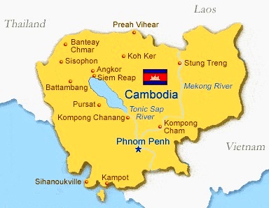Cambodia - Map of Cambodia