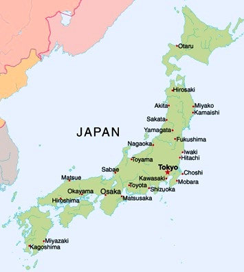 Japan - Map of Japan