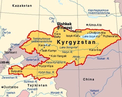 Kyrgyzstan - Map of Kyrgyzstan