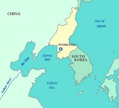 pyongyang north korea map. North Korea - Map of North