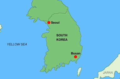South Korea - Map of South Korea