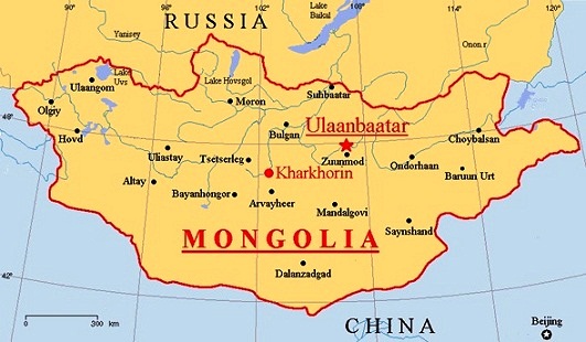 Mongolia - Map of Mongolia