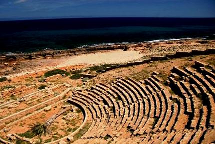 The ruined Corinthian city of Apollonia  - Theatre of Apollonia