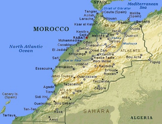 Morocco - Map of Morocco