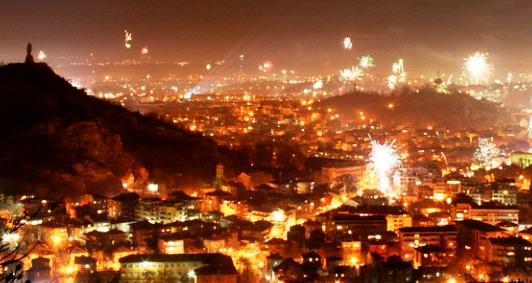 Plovdiv - Night overview