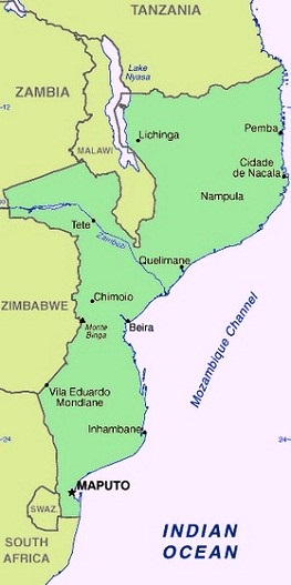 Mozambique - Map of Mozambique