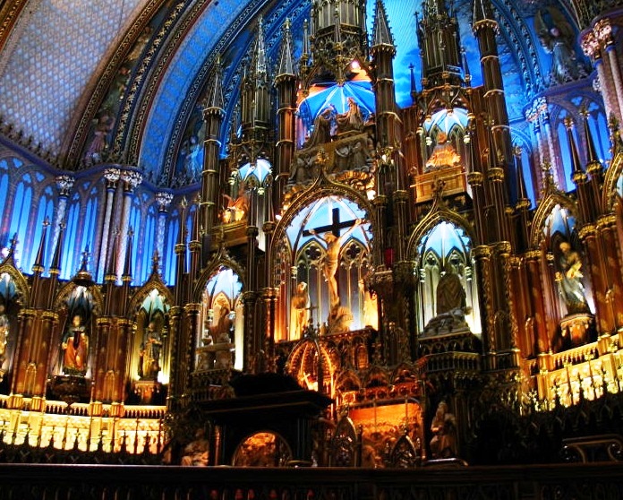 Notre-Dame Basilica of Montreal - Interior view
