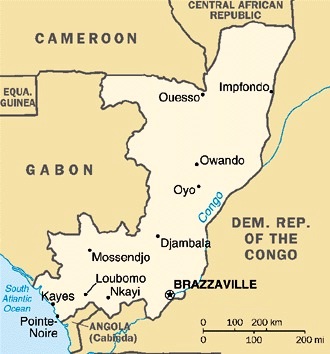 Republic of the Congo - Map