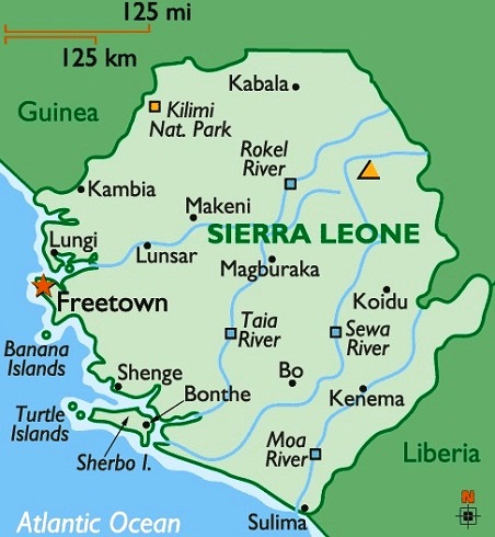 Sierra Leone - Map of Sierra Leone