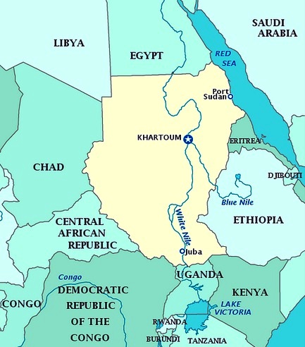 map of sudan africa. Sudan - Map of Sudan