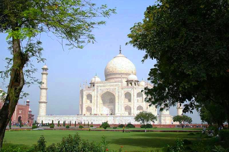 Agra in India - General view of Taj Mahal