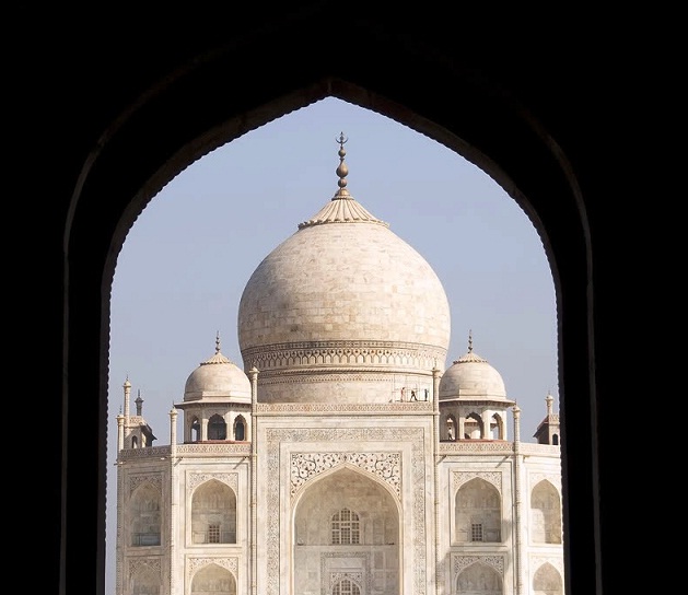 Agra in India - Taj Mahal view