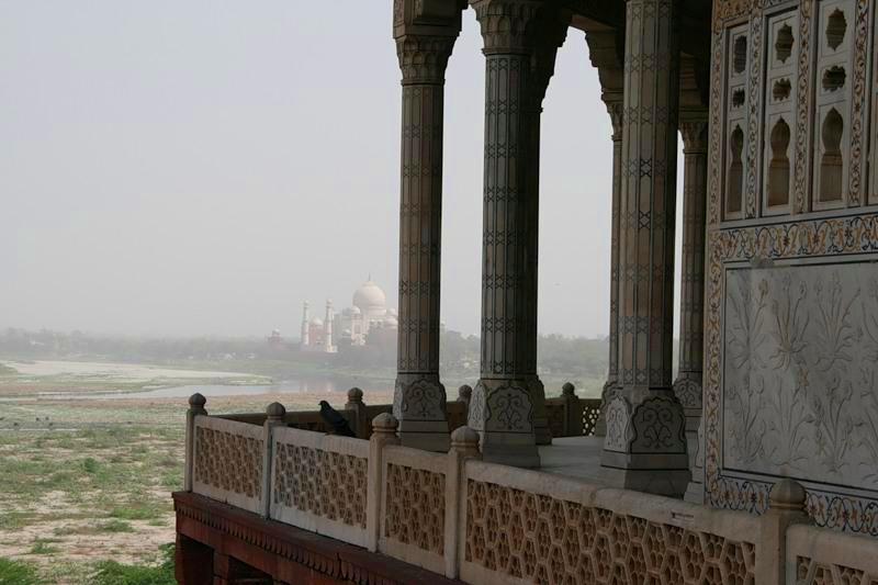 Agra in India - View of Taj Mahal