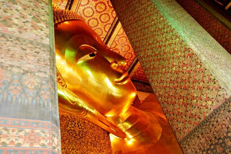 Bangkok in Thailand - Reclining Buddha Temple