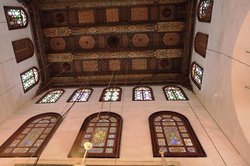 Damascus in Syria - Umayyad Mosque interior view