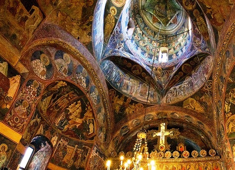 Voronet Monastery - Interior design