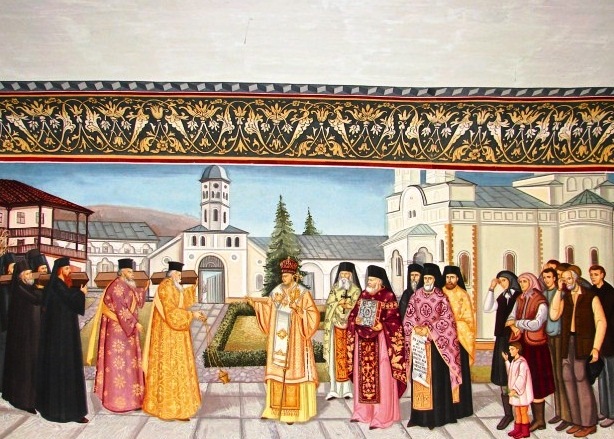 Cocos Monastery - Interior fresco