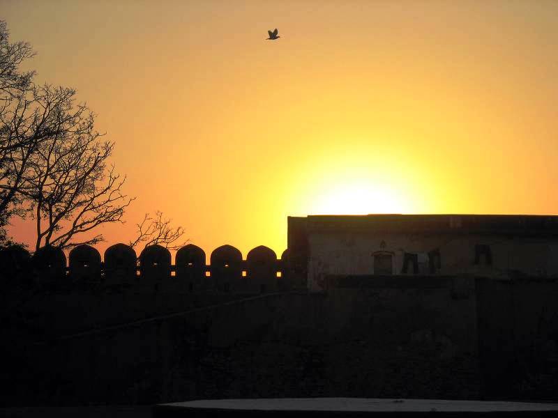 Jaipur in India - Beautiful sunset over Jaipur