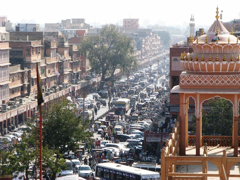 Jaipur in India - Bustling city of Jaipur