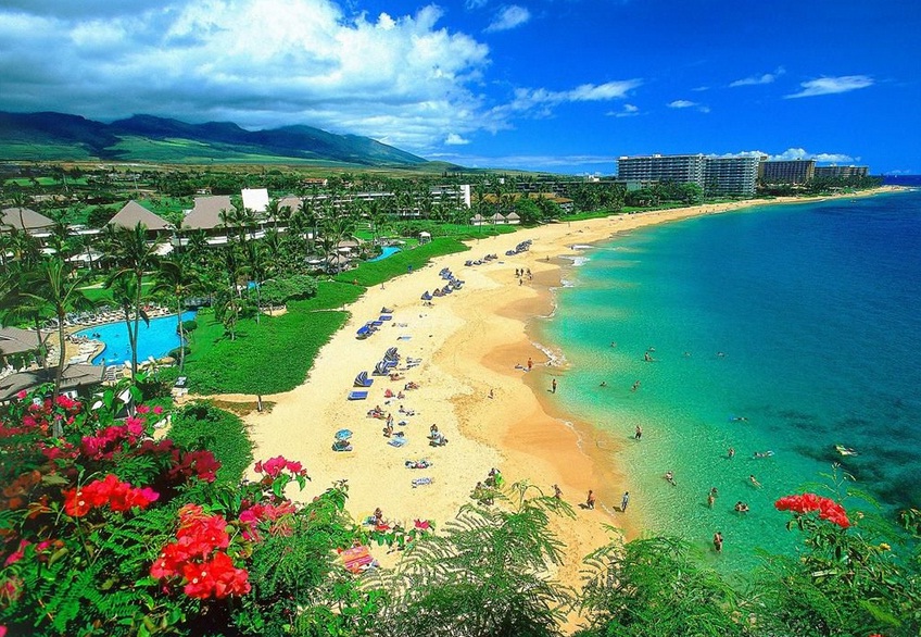 Maui in Hawaii - Kaanapali beach
