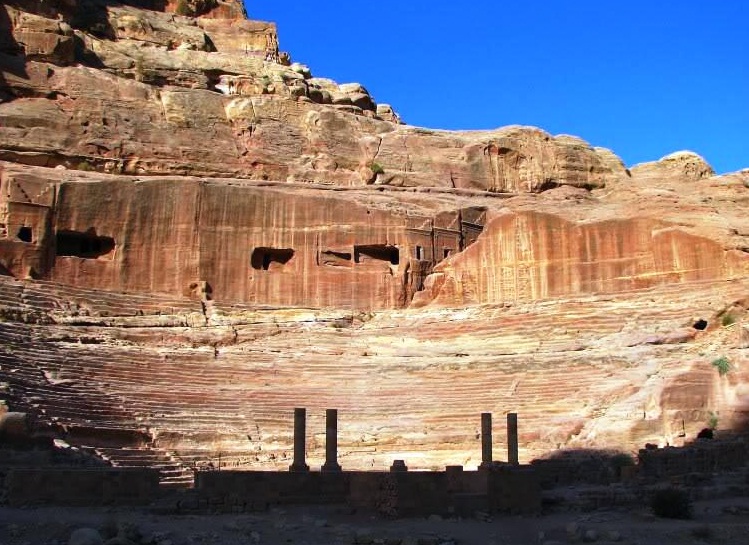 Petra in Jordan - The amphitheatre