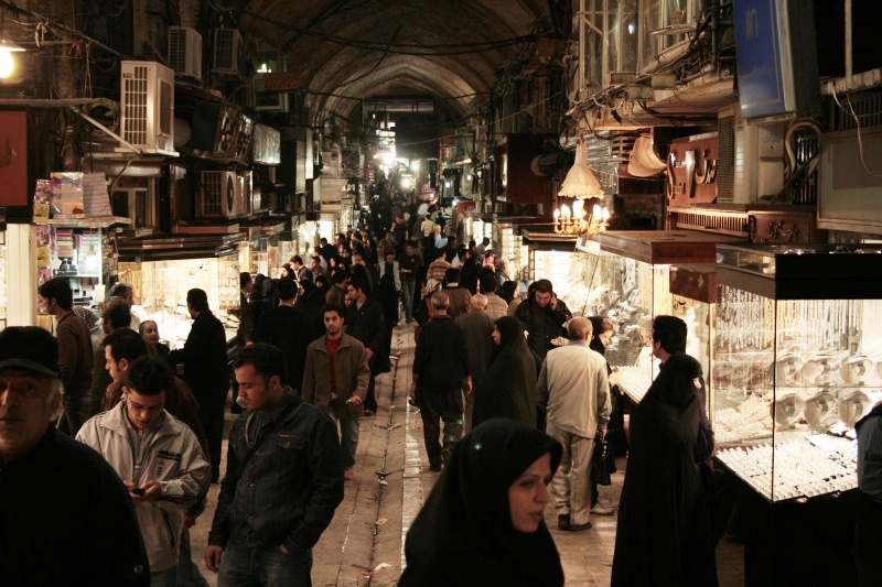 Tehran in Iran - Bazaar in Tehran