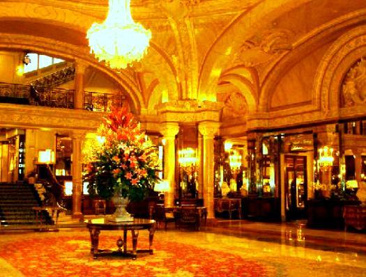 The Hotel de Paris  - The entrance lobby