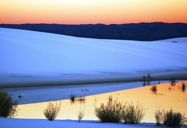 White Sands National Monument - Sunset view